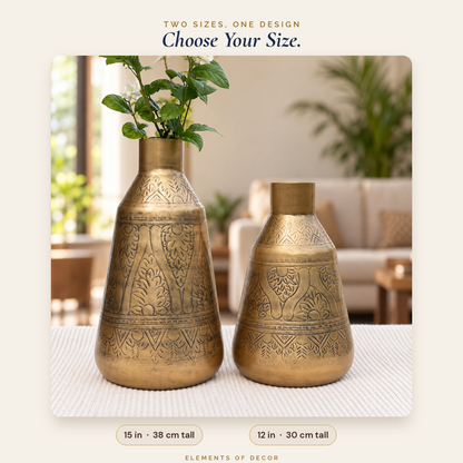 Aurum vase in two sizes, 15 inch 38 cm and 12 inch 30 cm